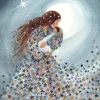 Bijdehansje Postkaart Blue Starry Love