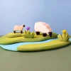 bumbu toys Schaap met Lam bij de Rivier
