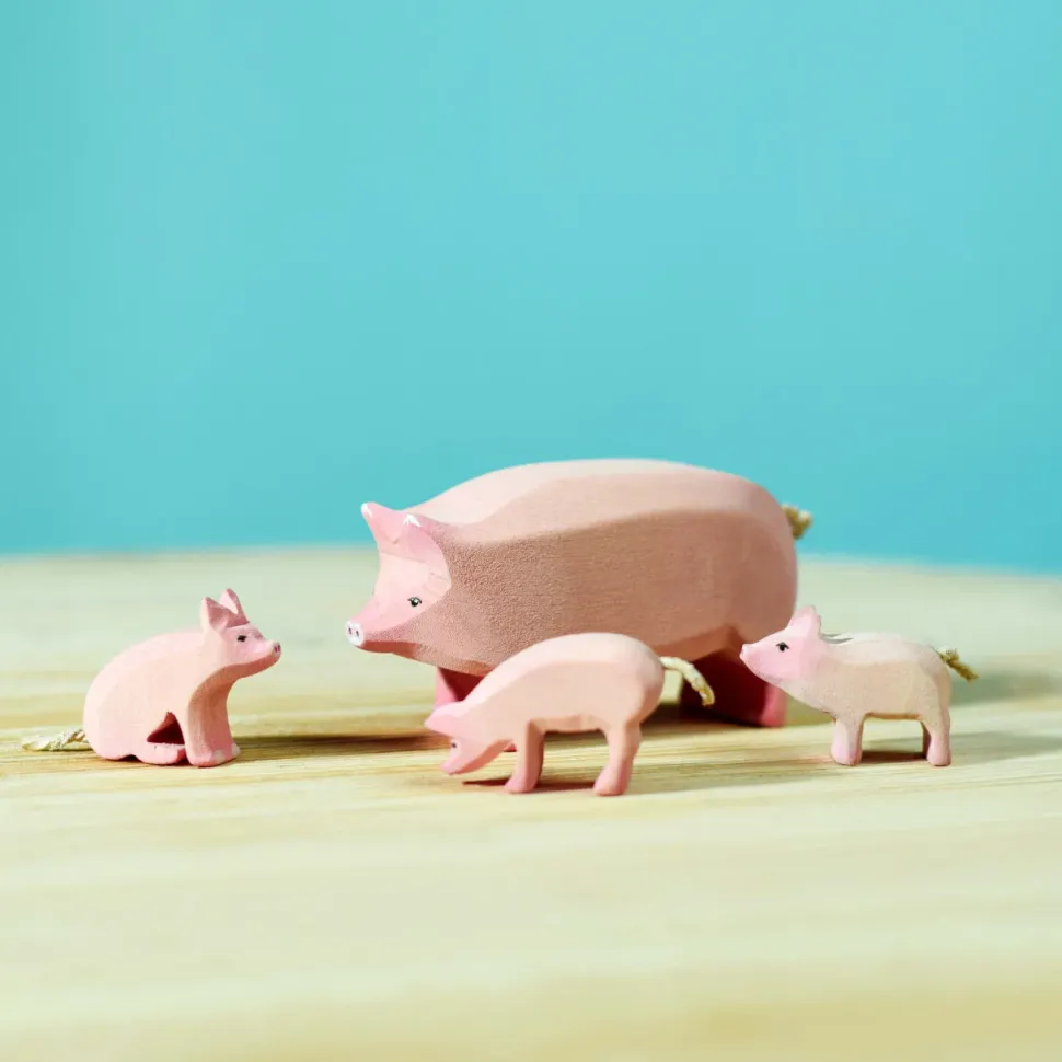 bumbu toys Varkens Familie set 4-delig