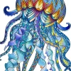 Eureka Regenboog Houten Puzzel Jellyfish
