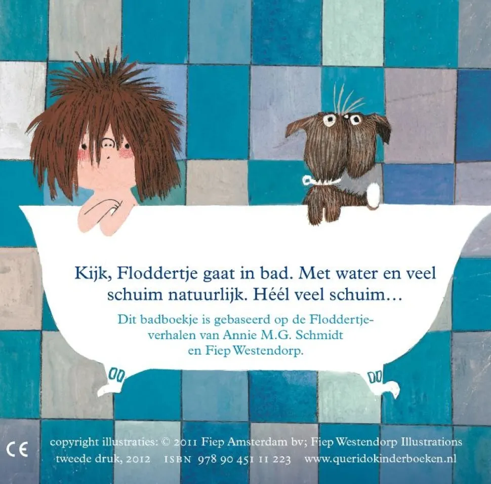 Floddertje in bad