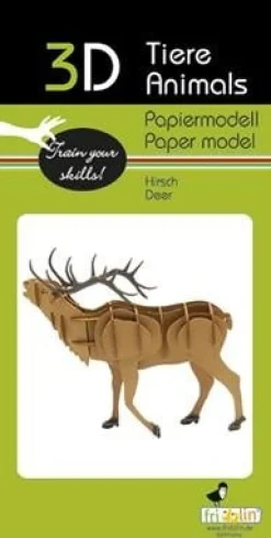 Fridolin 3D Papiermodel Hert