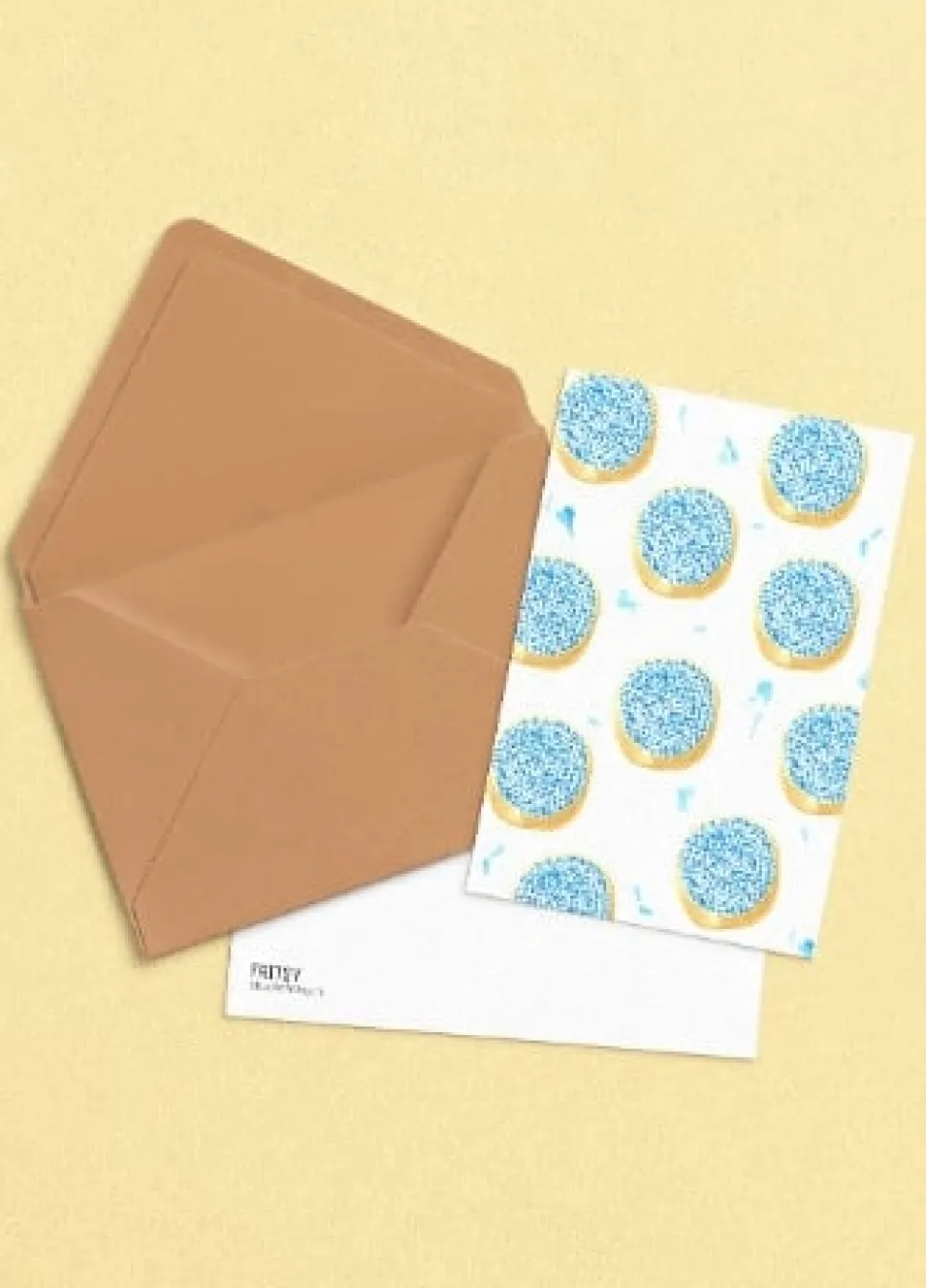 Fritsy Postkaart Beschuit met Muisjes Blauw