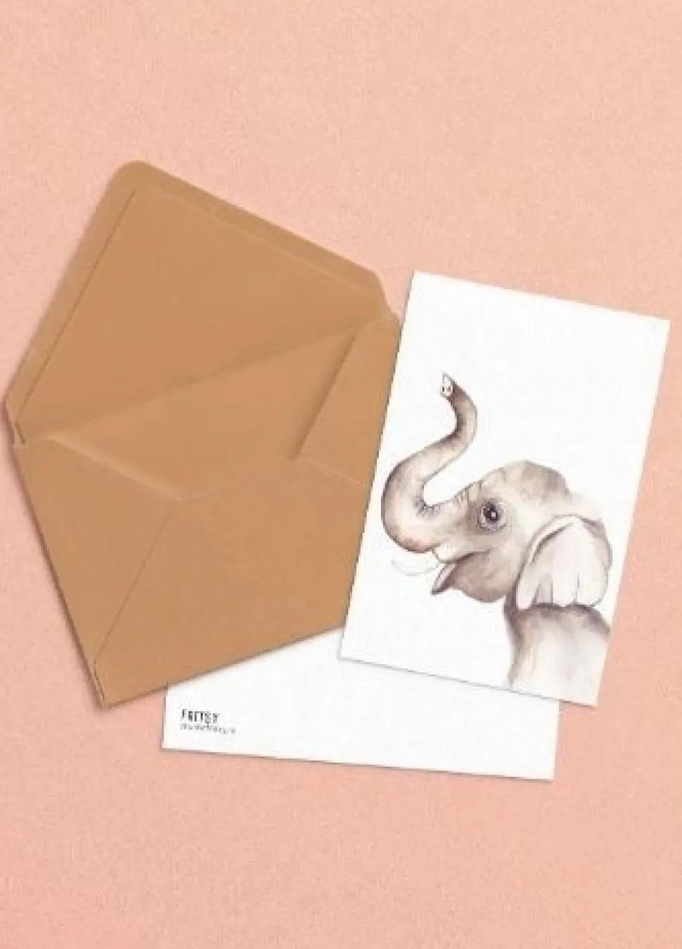 Fritsy Postkaart Olifant