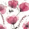 Fritsy Postkaart Paarse Bloemen
