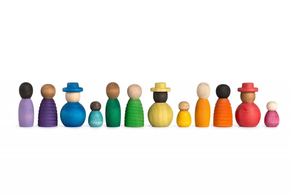 Grapat Nins Poppetjes Together Set 12-delig Hout 21-230