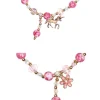 Great Pretenders Armband met Ketting Pink Crystal Bracelet