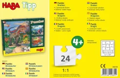 Haba Puzzels Draken 24pcs set 2-delig