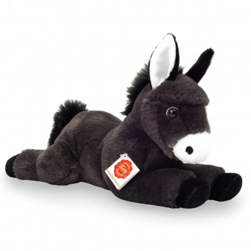 Hermann Teddy Knuffel Ezel Liggend 34 cm