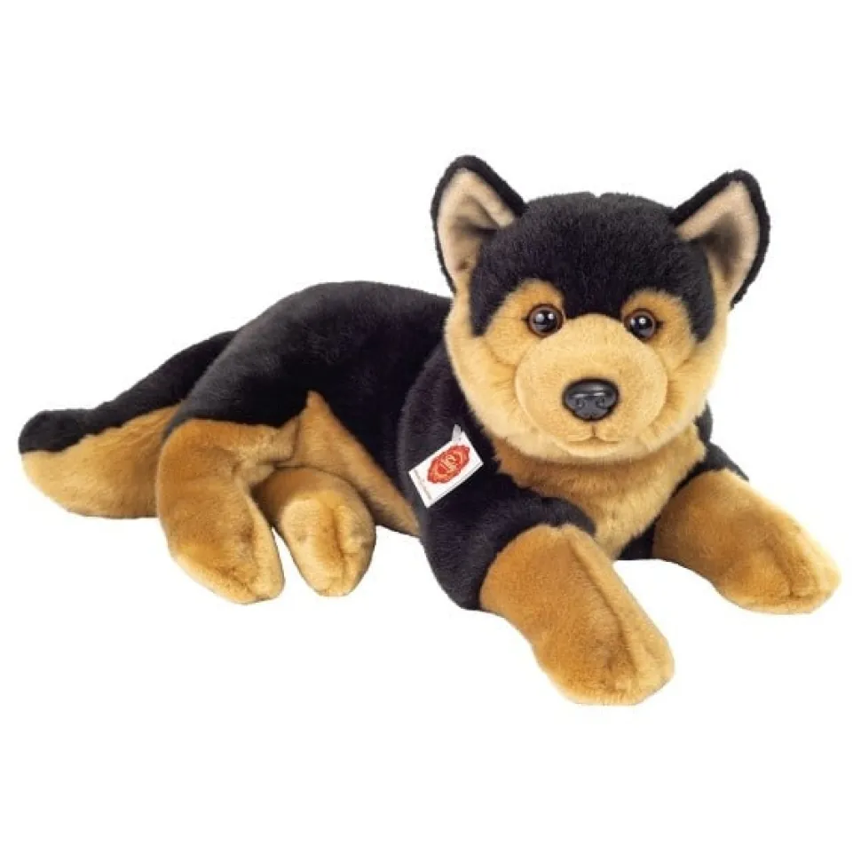 Hermann Teddy Knuffel Herdershond Liggend 45cm