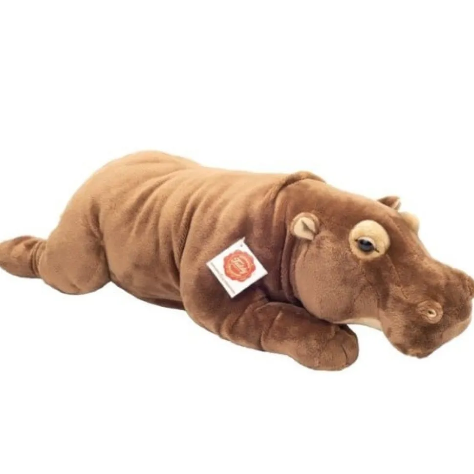 Hermann Teddy Knuffel Nijlpaard Liggend 48 cm