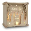 Het Houtlokael Naamlamp 3D Kasteel Hout