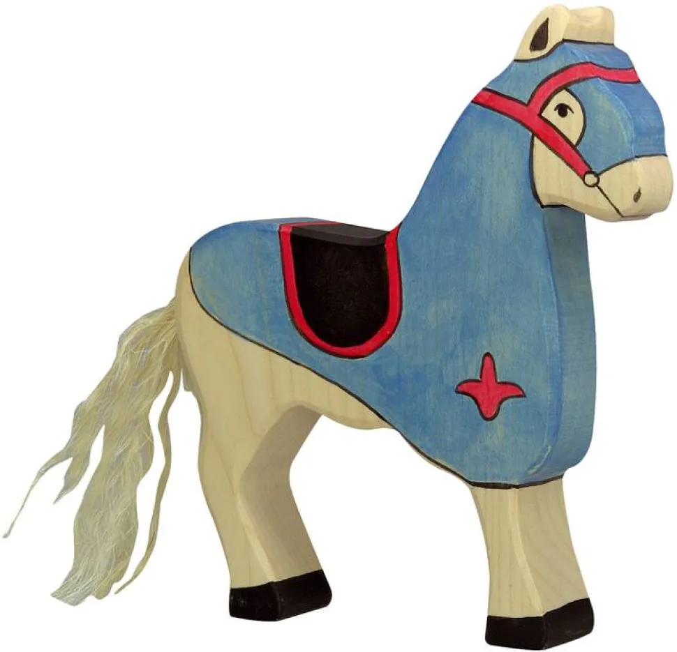 Holztiger Paard Toernooipaard Blauw 80249
