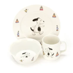 Jellycat Servies Set Bashful Hond Kom, Kopje en Bord