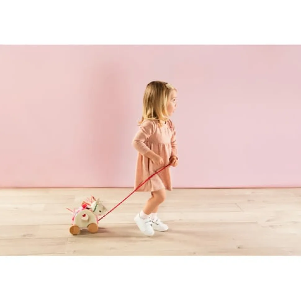 Lilliputiens Trekfiguur Trekknuffel Louise het Eenhoorntje