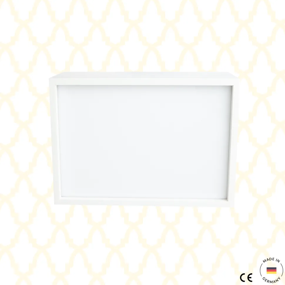 Limundo Wandlamp Rechthoekig Draw Here Wit Hout