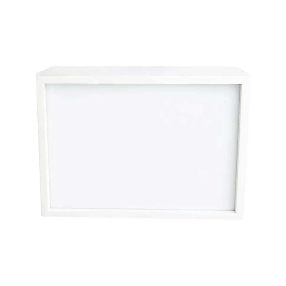 Limundo Wandlamp Rechthoekig Draw Here Wit Hout