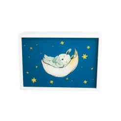 Limundo Wandlamp Rechthoekig Muis Sophia Wit Hout