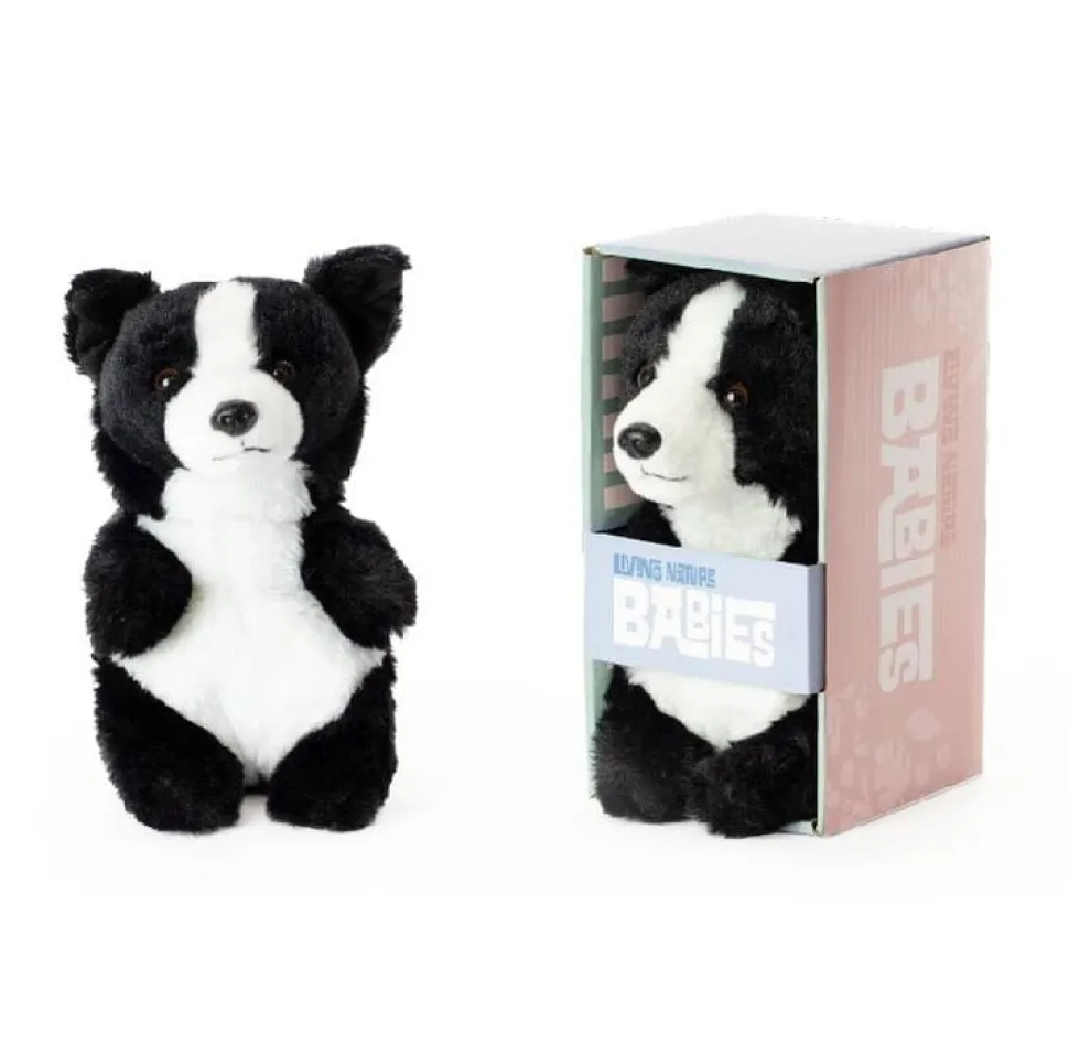 Living Nature Knuffel Babies Border Collie 17 cm