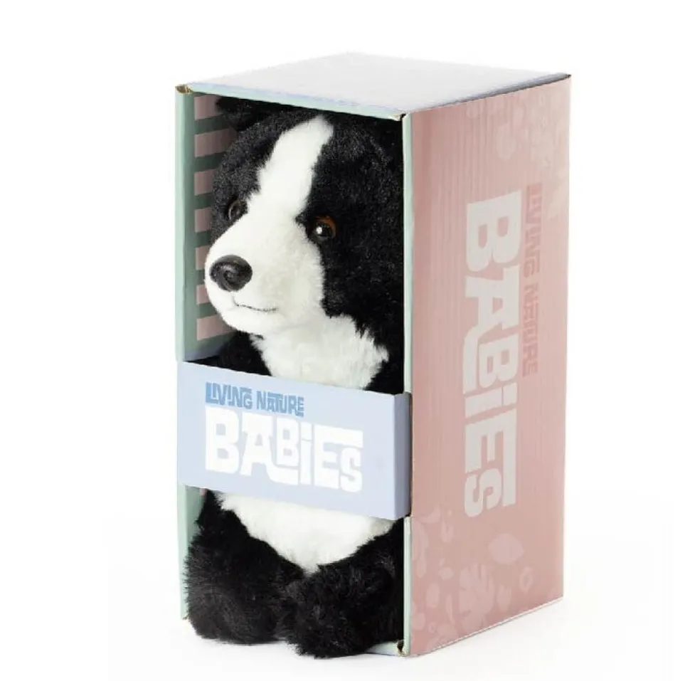 Living Nature Knuffel Babies Border Collie 17 cm