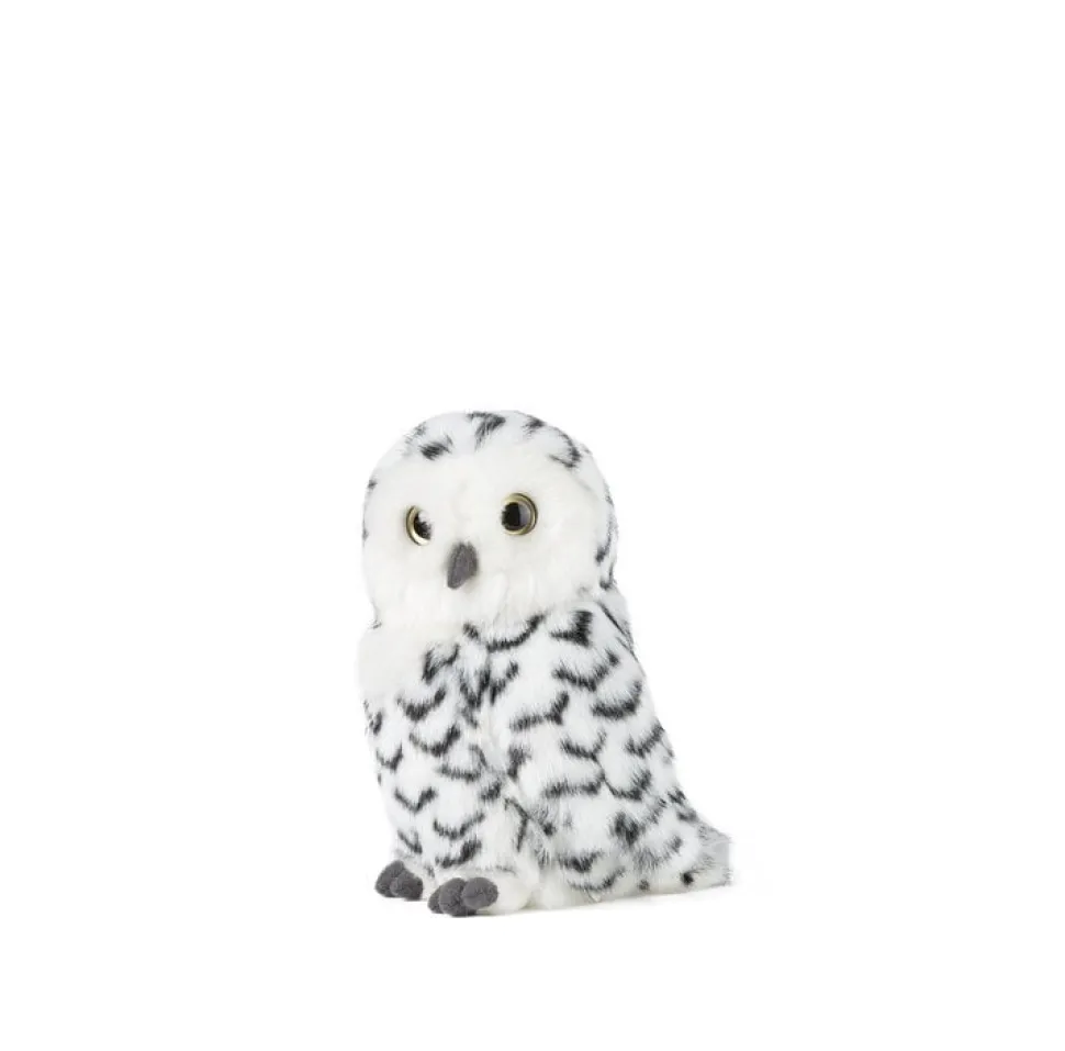 Living Nature Knuffel Sneeuwuil met Draaiend Hoofd
