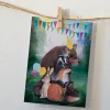 Lotte Drouen Ansichtkaart Feestelijke Dieren