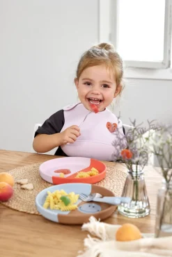 Lässig Kinderbord Siliconen Happy Rascals Hart Lavendel
