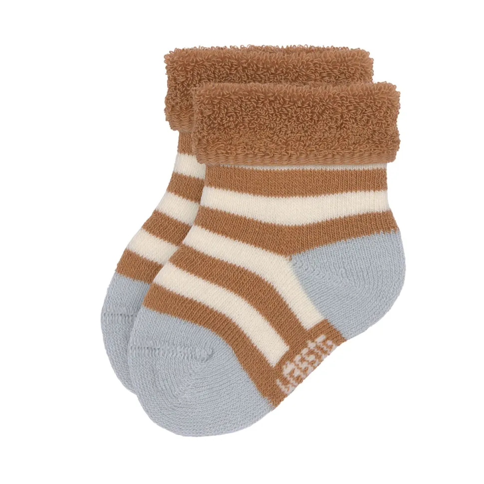 Lässig Terry Kindersokjes Light Blue Caramel Set 3-delig