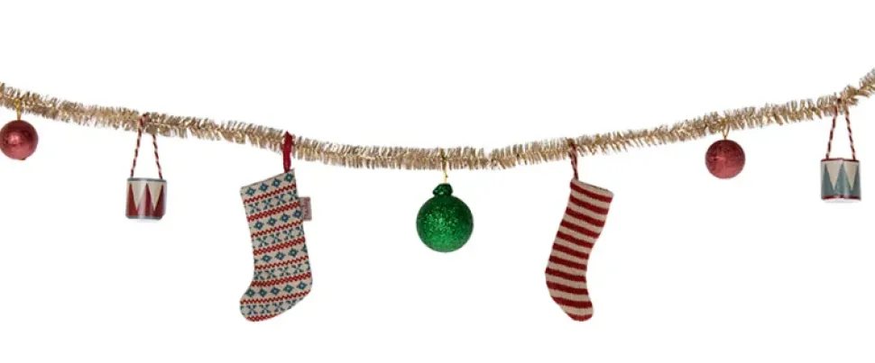 Maileg Kerstslinger 120cm Goud