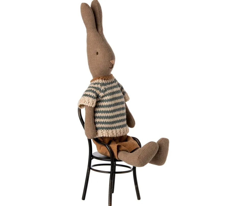 Maileg Knuffel Rabbit Size 1 Bruin met Shirt en Short 25cm