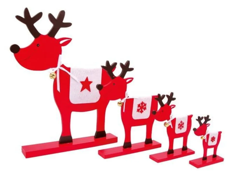Rendier Kerst Decor Hout