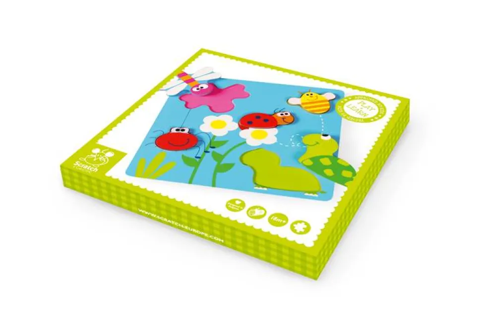 Scratch Puzzel Reliëf Tuin Hout