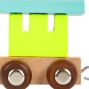 Small Foot Lettertrein Pastelkleur Hout