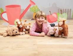 Steiff Knuffel Paard Soft Cuddly Friends Gola Zittend