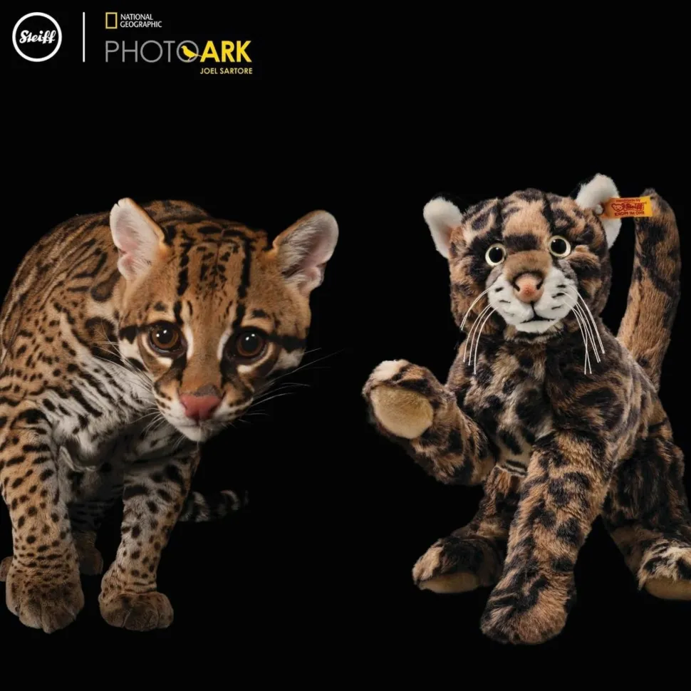 Steiff Knuffel Pardelkat National Geographic Ozzi Ozelot