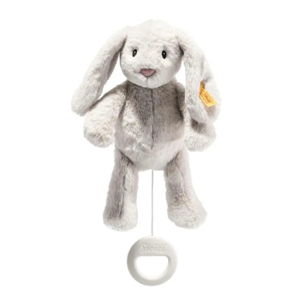 Steiff Muziekknuffel Hoppie Haas My First 26cm
