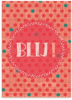 Wenskaart Blij!