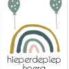 Wenskaart Hieperdepiep Hoera
