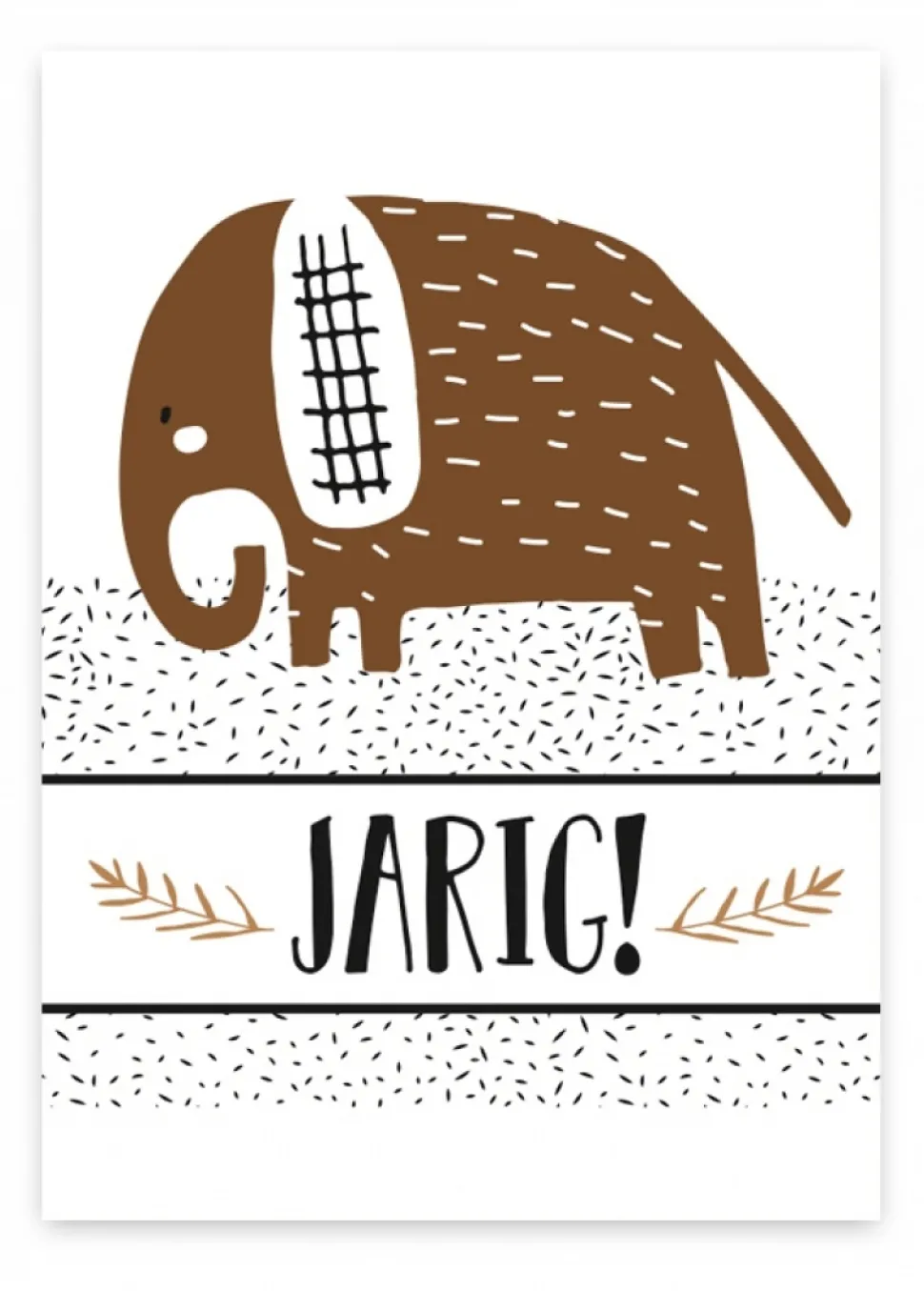 Wenskaart Jarig!