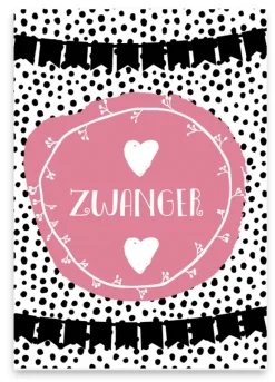 Wenskaart Zwanger