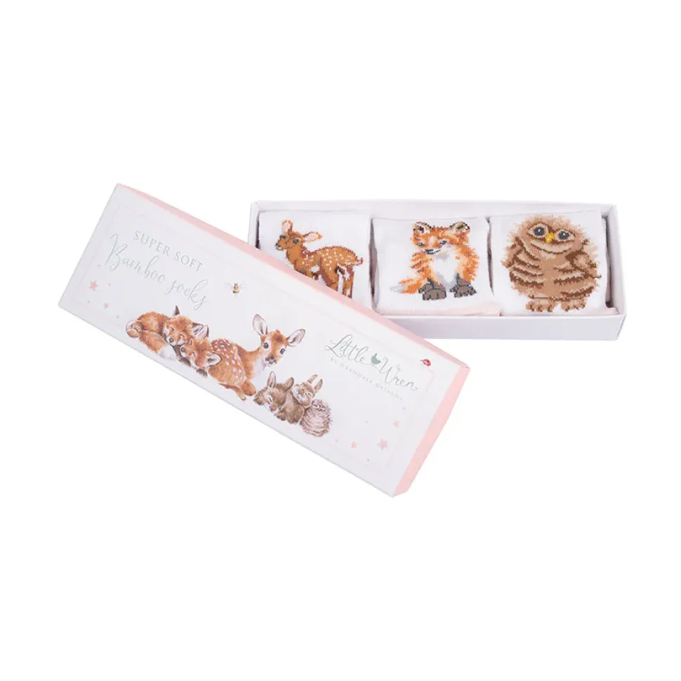 Wrendale Designs Little Forest Baby Socks Set - 0-6 Months